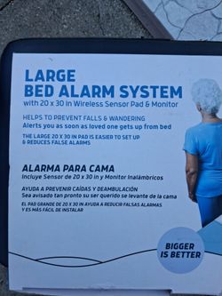 Bed alarm, chair alarm