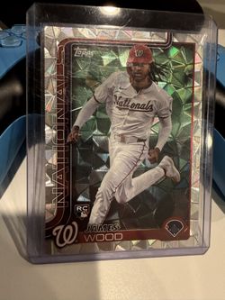 2024-25 Topps Series One James Wood Rookie Card Diamante Foil