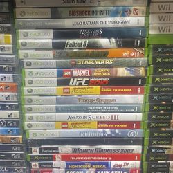Xbox 360 And Ps2 Games Lot 