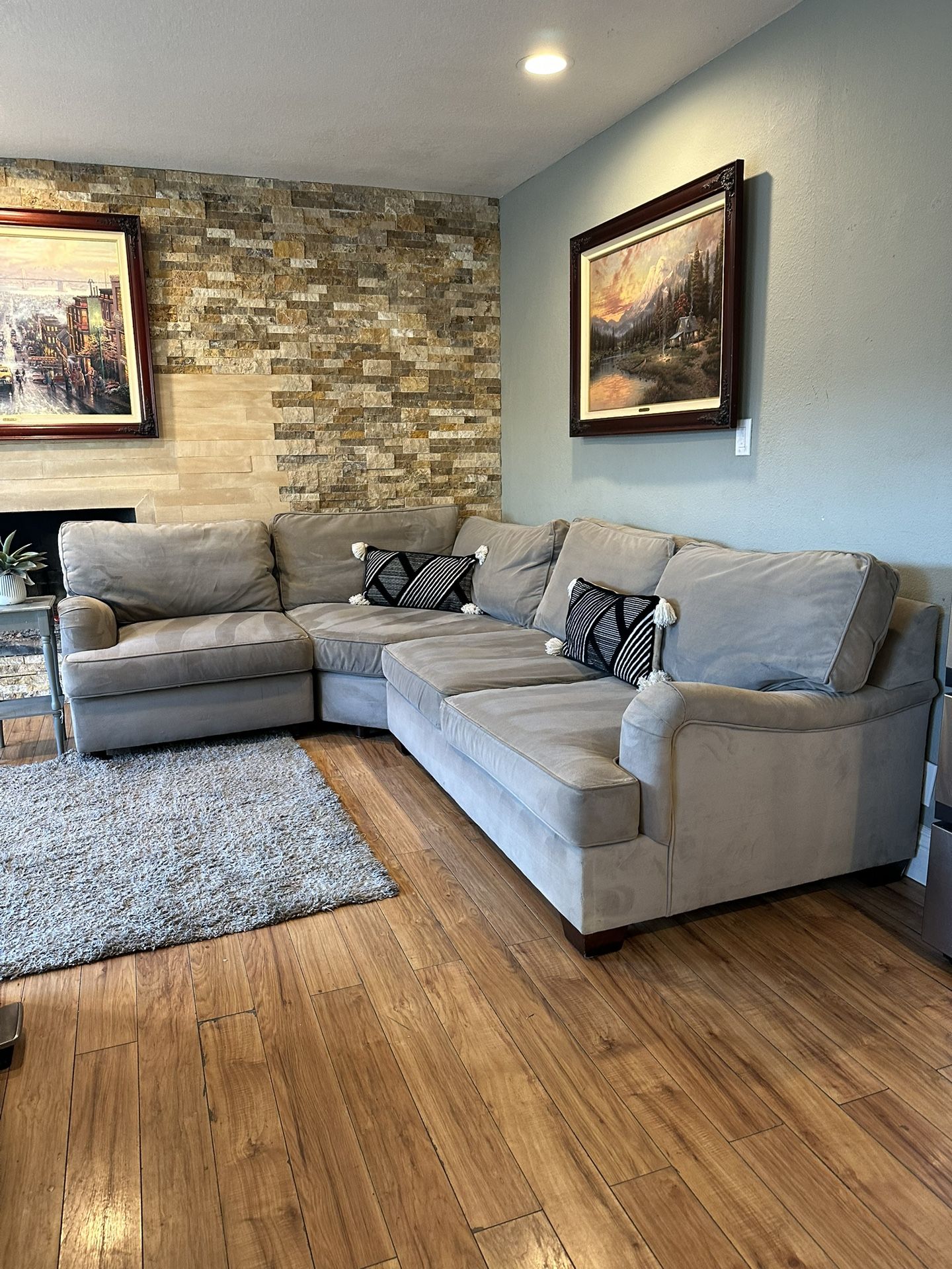 FREE DELIVERY- Pottery Barn 3-Piece Modern Sectional Sofa