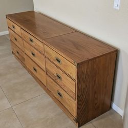 Vintage Solid Wood Double Dresser