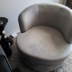Brand New Swivel Chair Fabric Velvet
