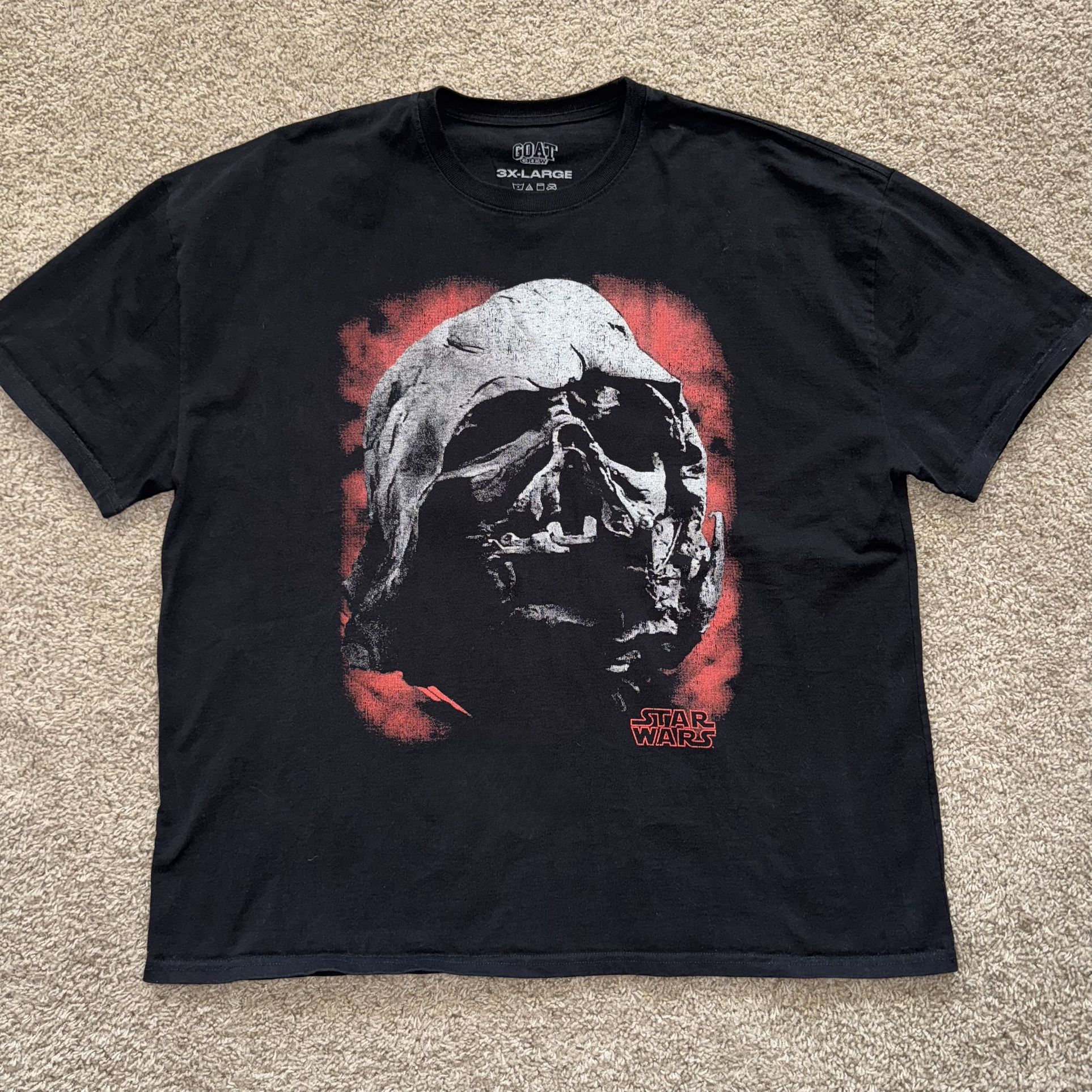 Goat Crew x Star Wars Darth Vader Lightning Print I Am Your Father T Shirt 3XL