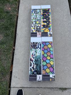 Printed Skateboard Decks (Pack of 4)