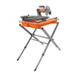 Ridgid 9-Amp 7 in. Blade Corded Wet Tile Saw with Stand