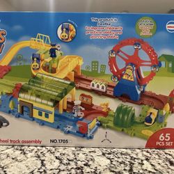 Funny Ferris Wheel Train Track Set - 65 Pcs New Toy