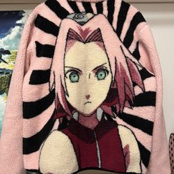 Hypland Sakura Naruto Sherpa Jacket