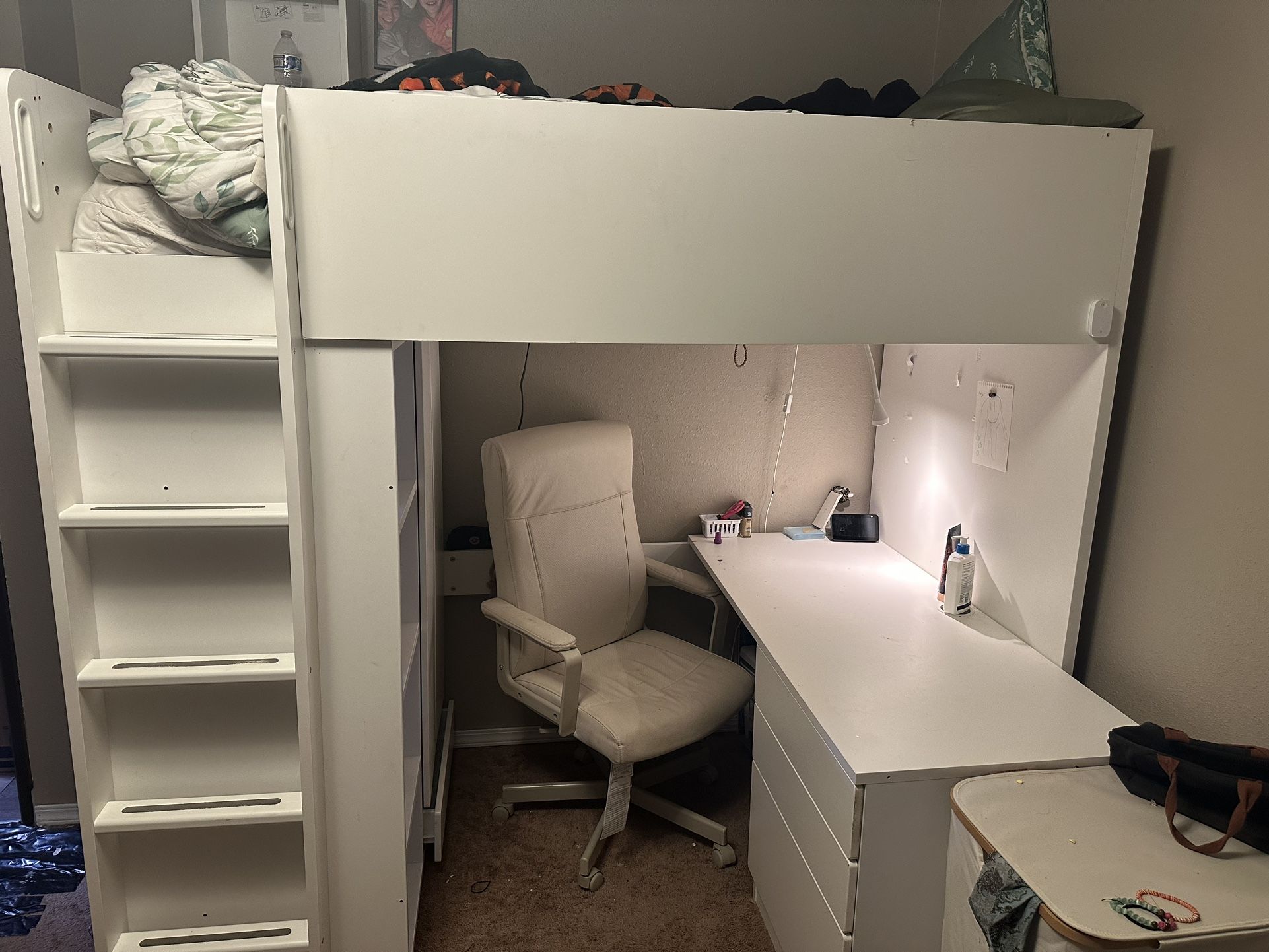 IKEA Loft Bed With Desk