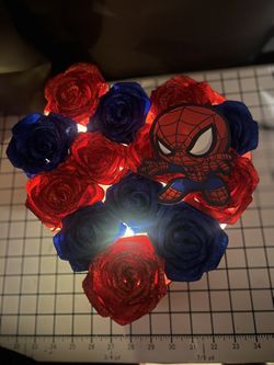 Light Up Spider Man Eternal Rose Box