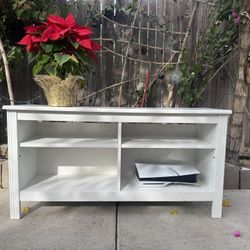 White Stand- TV Stand- Drawer 