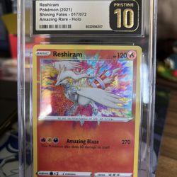 CGC 10 PRISTINE Reshiram #17 (2021) Pokemon English