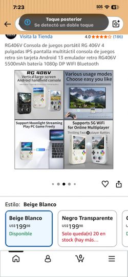 Consola Retro Portátil Android 4" Nueva / New Retro Handheld Console $150