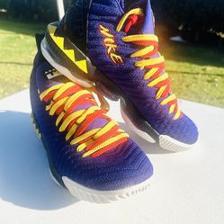 Nike Men's LeBron XVI 16 "Martin" Purple/Yellow Men Size 11🏀 $125