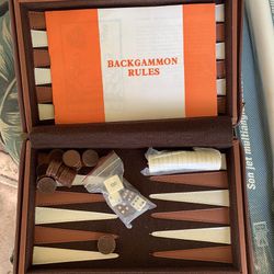 Vintage Old Backgammon Game 
