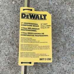 Dewalt 7 Inch Compound Mixer