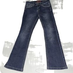 EUC Arizona Beaded Textured Bootcut Jeans