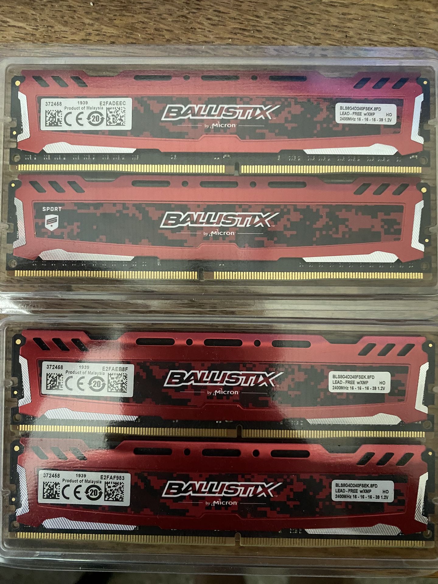 32GB Ram - 2400mhz Ballistix