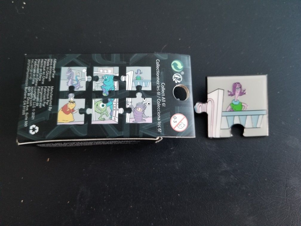 Loungefly Disney Pixar Monsters Inc Blind box Enamel Pin  - Celia Puzzle Piece Pin