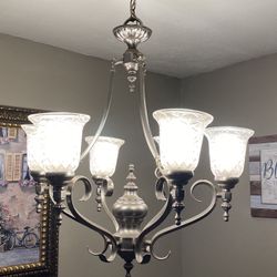 Silver Plated Chandelier