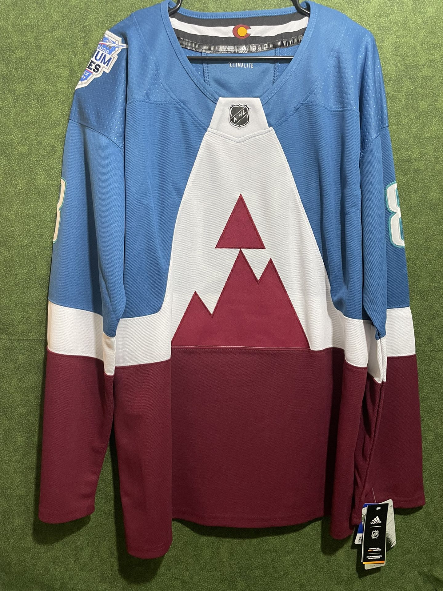 CALE MAKAR COLORADO AVALANCHE ADIDAS JERSEY BRAND NEW WITH TAGS SIZE LARGE 