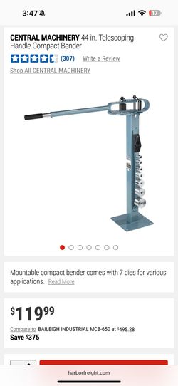 Compact floor bender