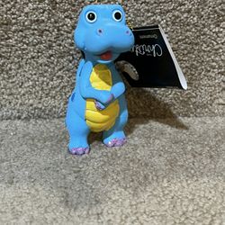 Christmas Shoppe Blue Dinosaur Dino T. rex ornament Resin New