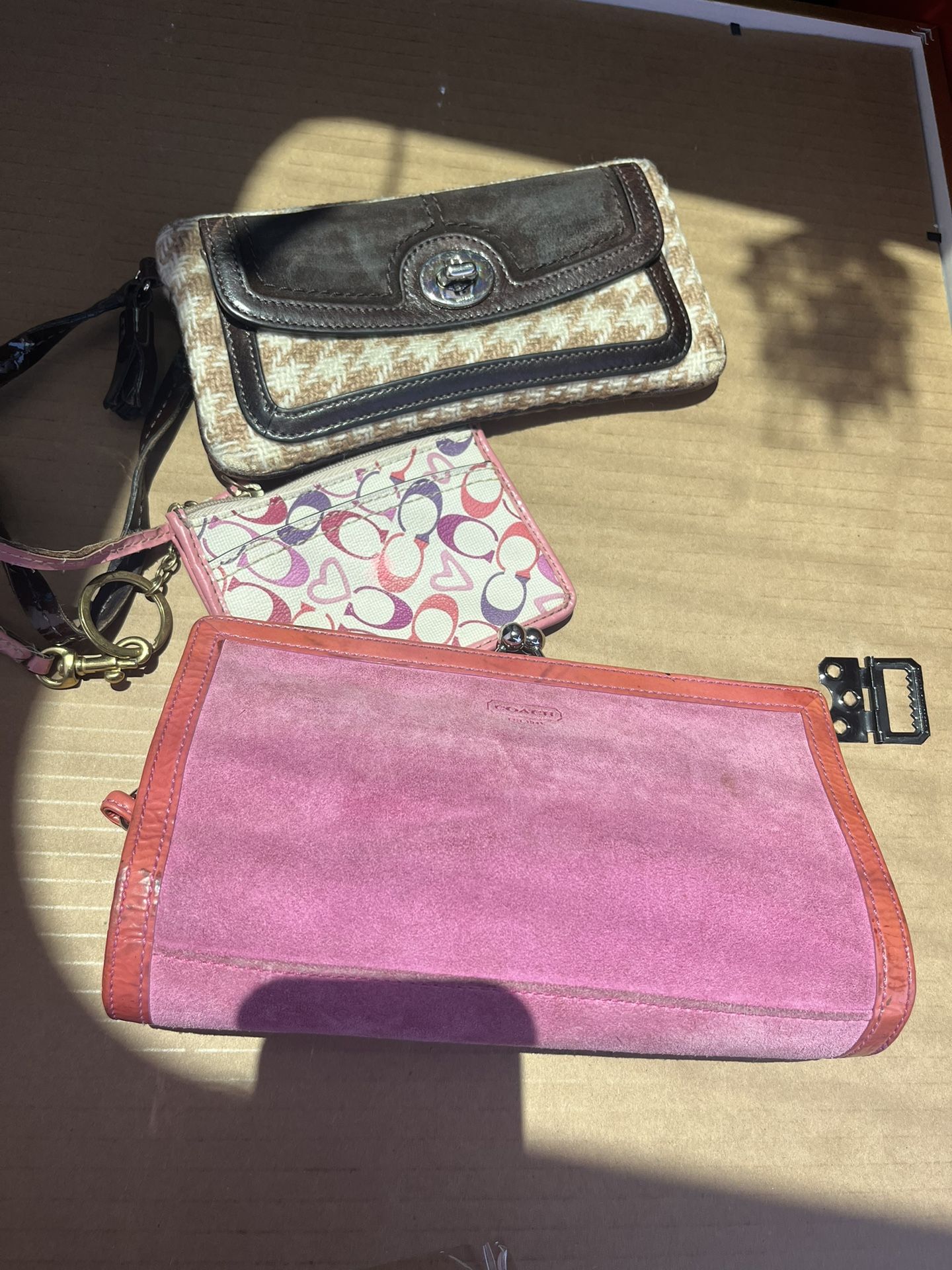 4 Coach Wallets (price Is Firm)