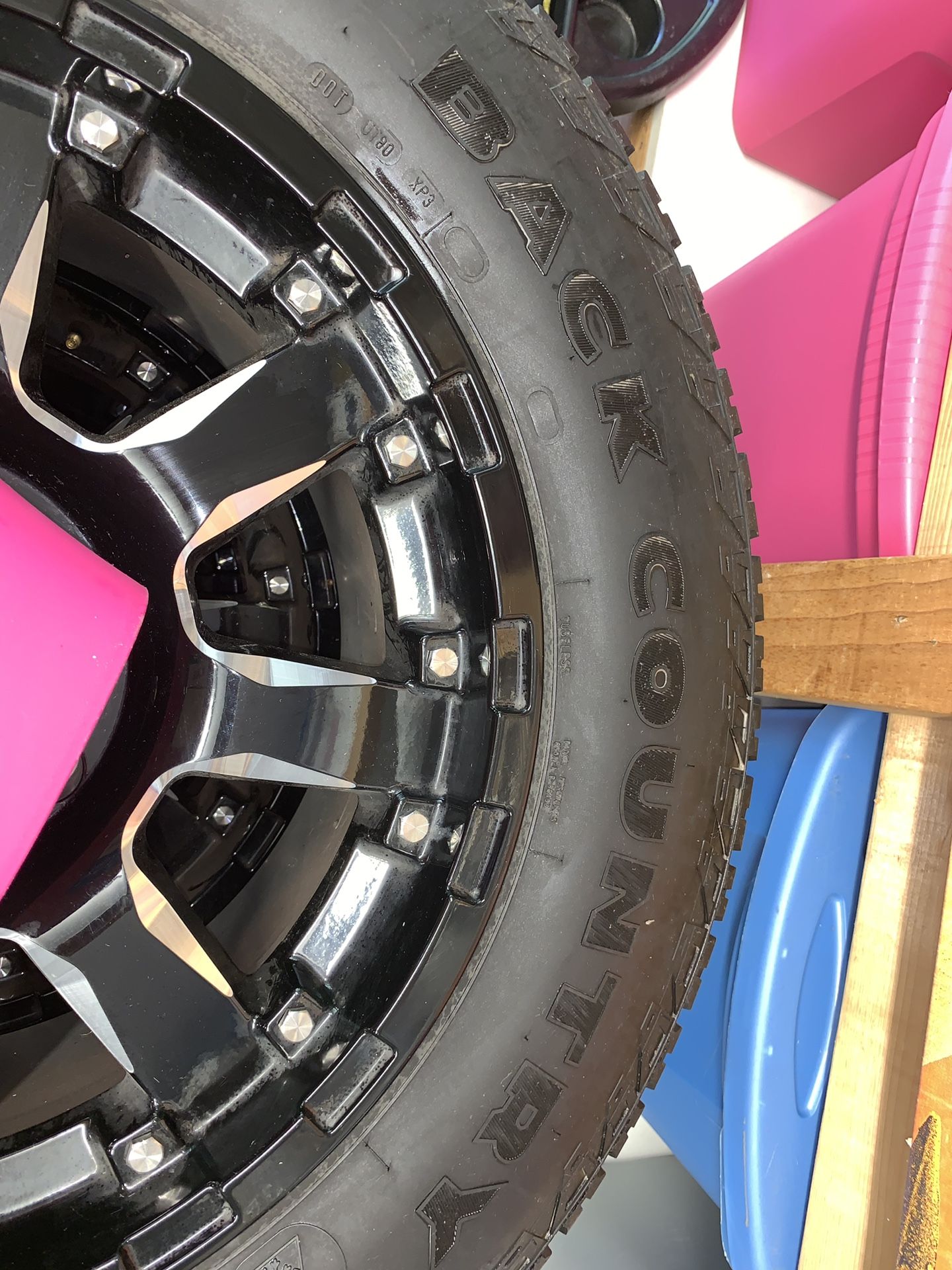 Stunners! Black Rhino 18” Sierra Alloy Wheels and Les Schwab Back