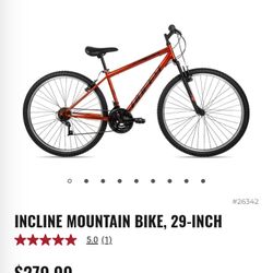 29 Inch Incline Huffy Mountain Bike 18 Speed