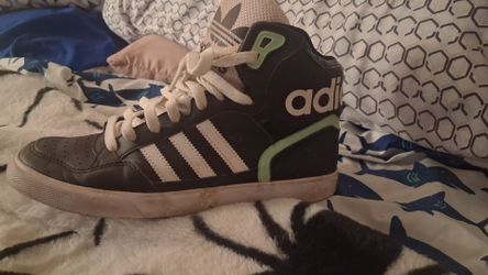 Adidas High-Top Sneakers Black Green