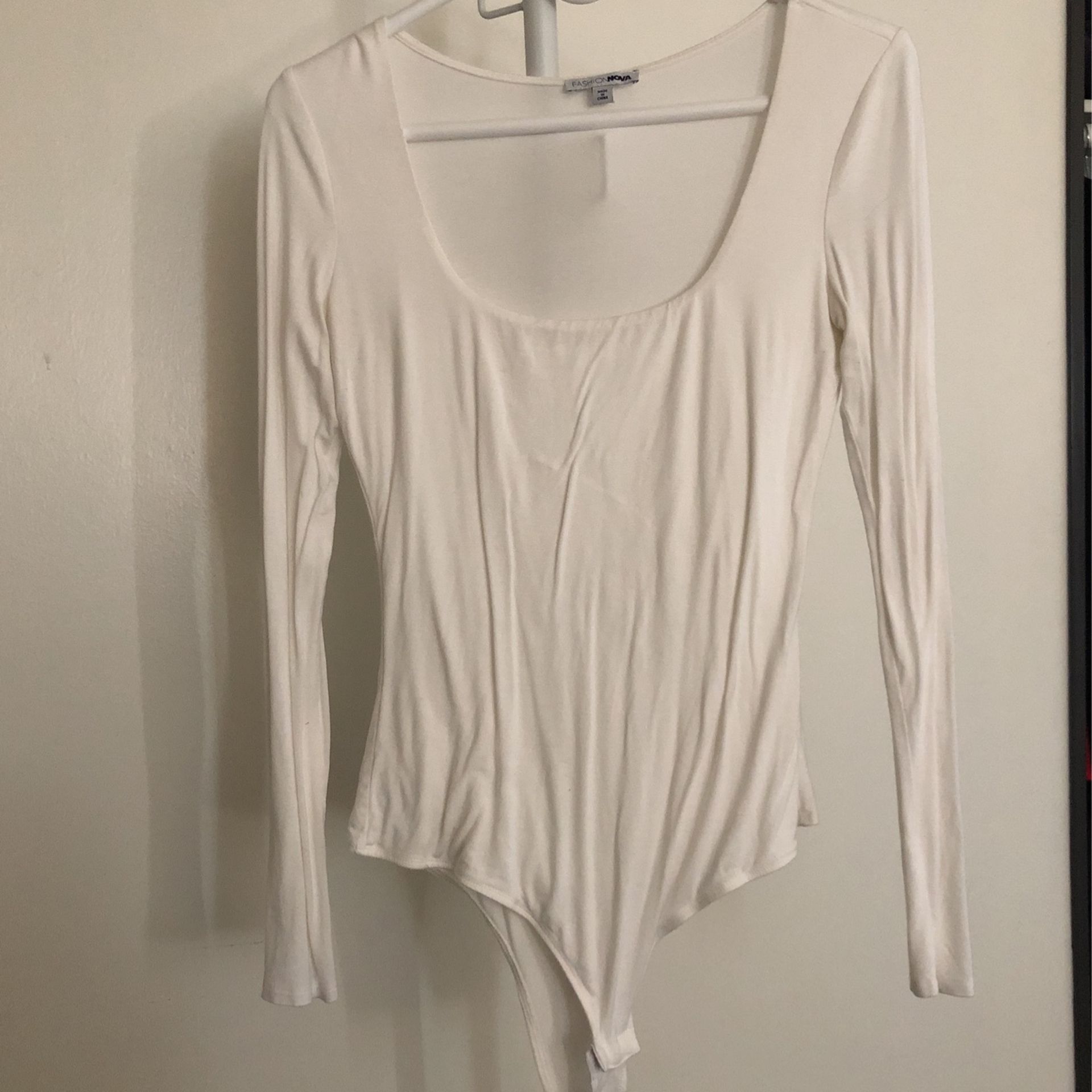 Fashion Nova White Bodysuit