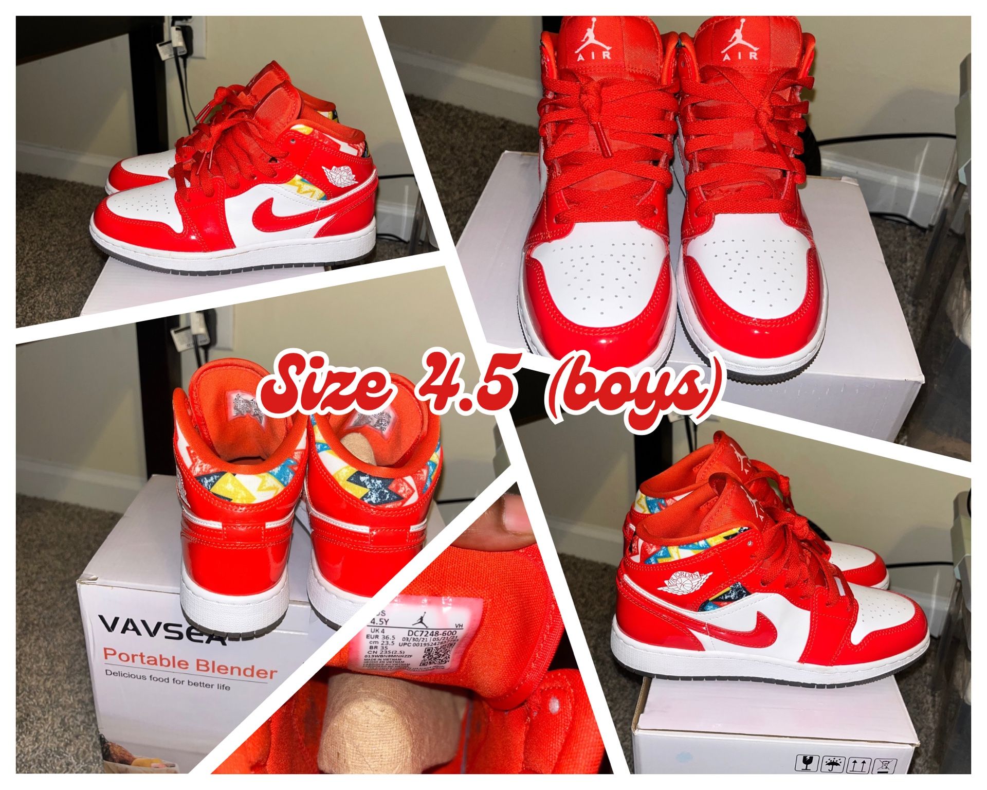 4.5 boys shoe size