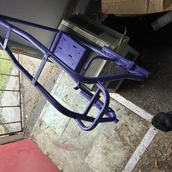 Purple mini bike frame