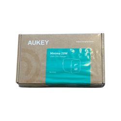 AUKEY Minima 20W USB-C Charging Brick for iPhone and Android - Black - PA-Y20S