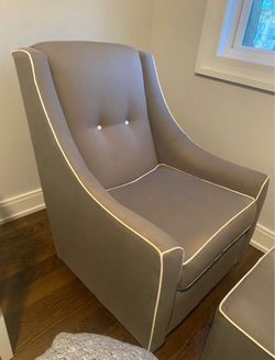 Buy Buy Baby Little Castle Grey Swivel Glider & Ottoman