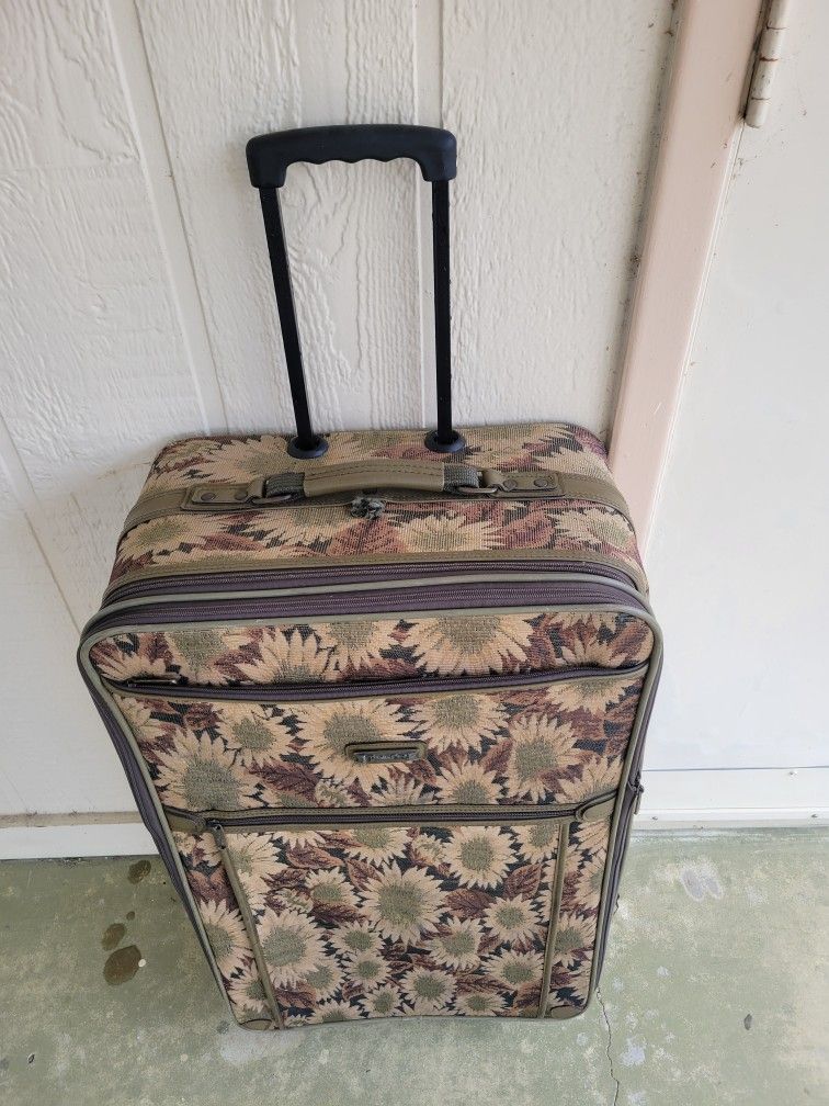 Large Suitcase With Handle And Wheels