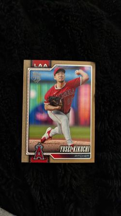 Yusei Kikuchi Topps Baseball Card Angels