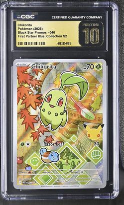 Chikorita First Partner Mega Evolution Promo PRISTINE 10