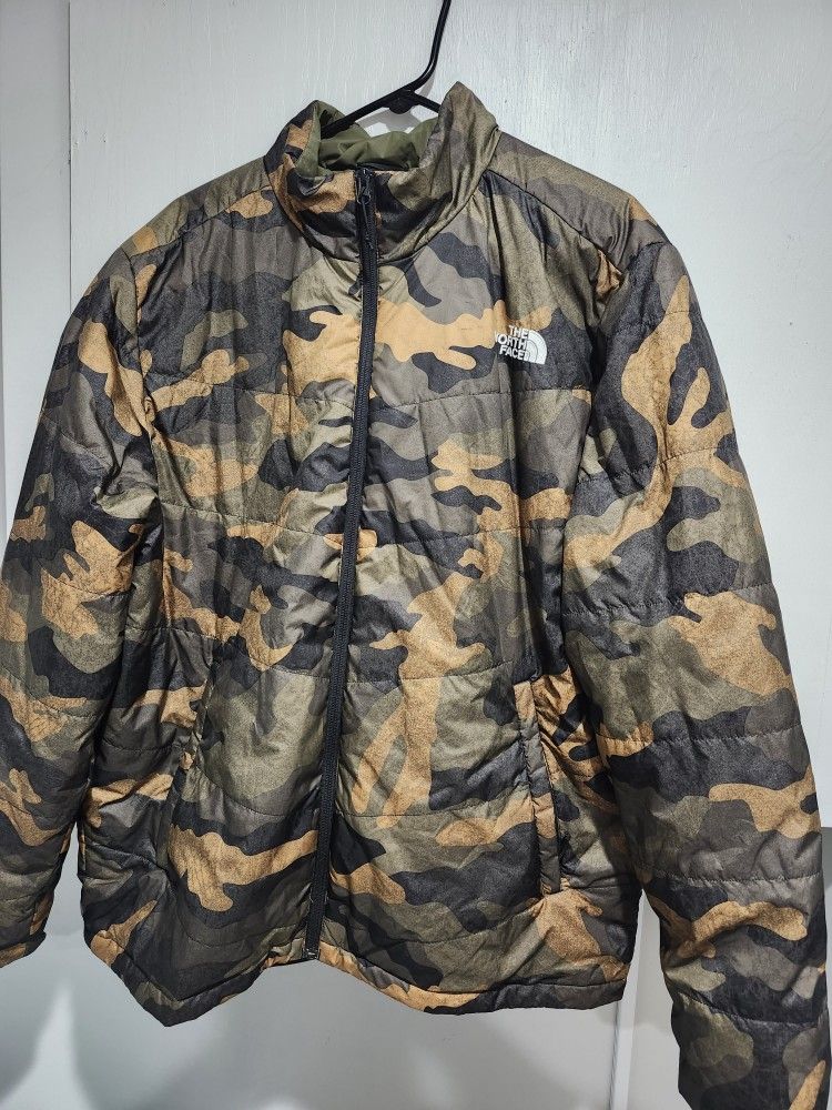 Camo Mens North Face Jacket XL