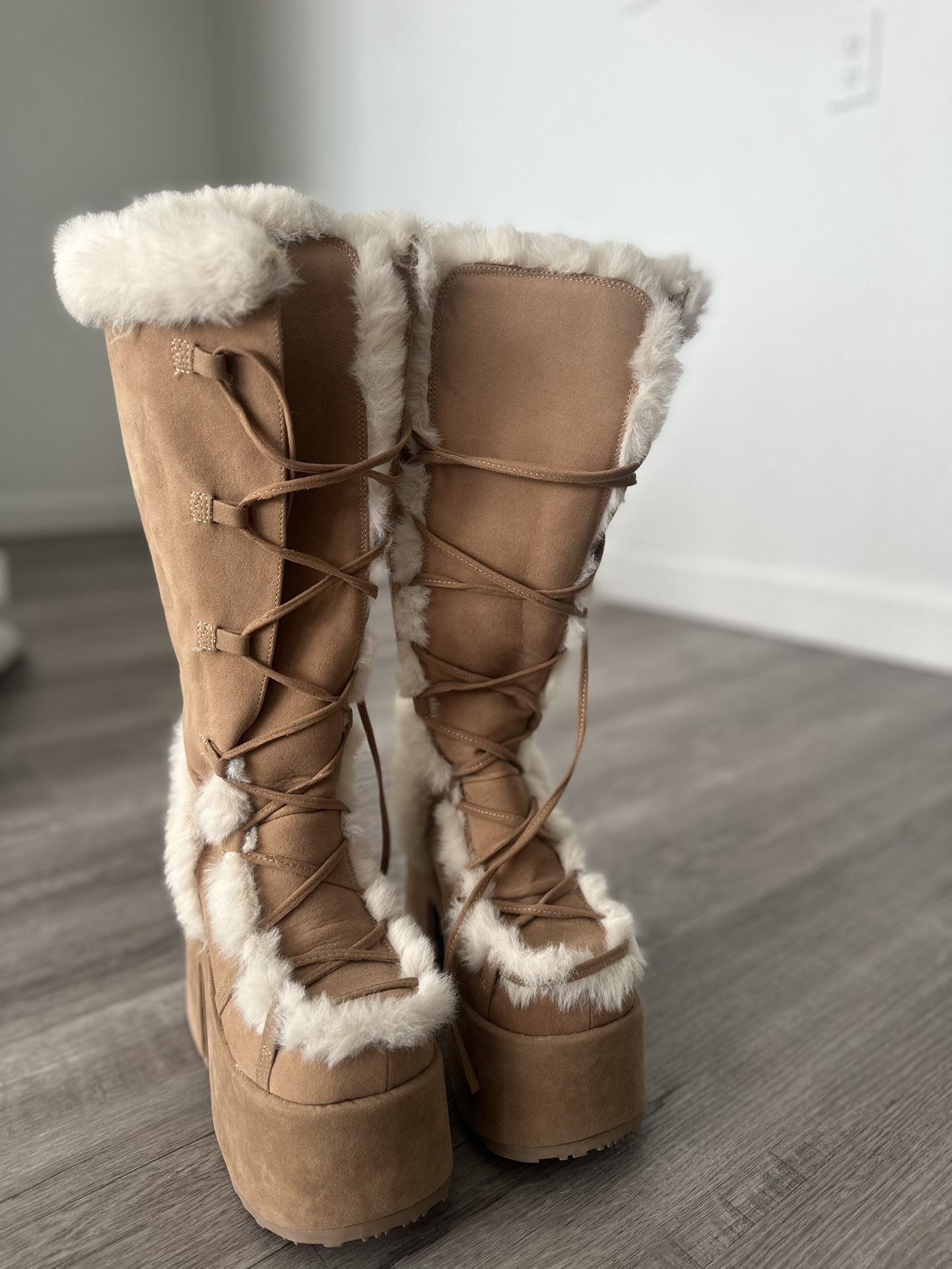 Demonia Fur Boots