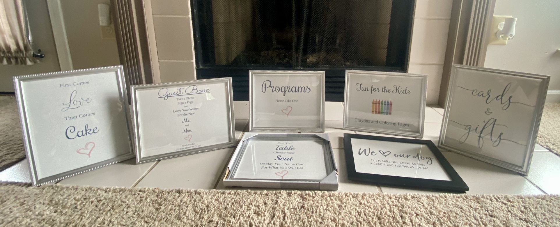 *WEDDING ITEMS* 8x10 Silver Frames