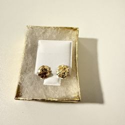 gold Nugget Earrings 