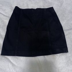 Black Denim Skirt 