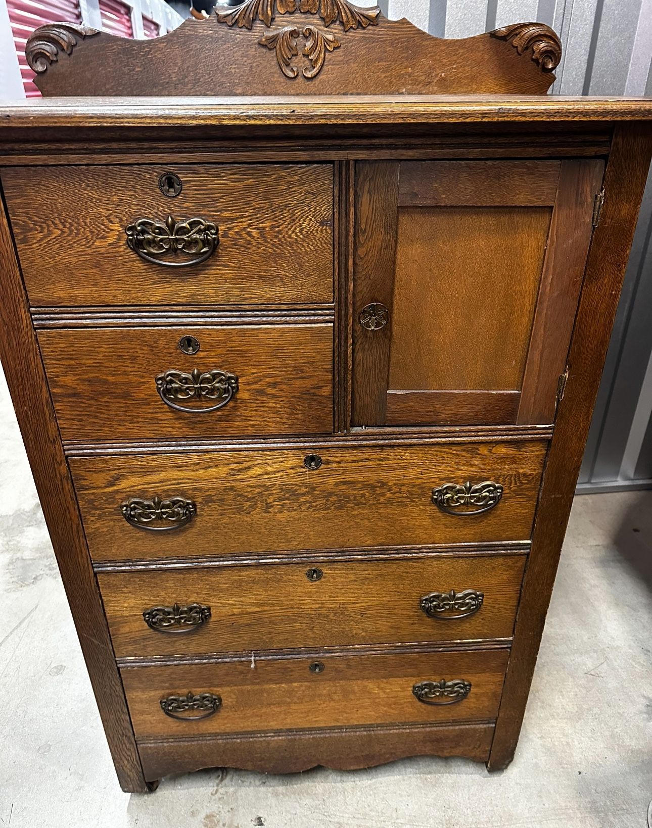 Antique Hat Box Dresser