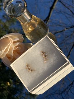 Gold Leaf Shaped Earring