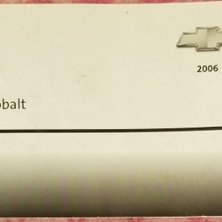 CHEVY COBALT OWNER'S MANUAL-2006