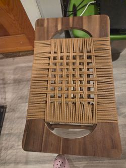 Pair of Brand New Butler Specialty Co. Mango Wood Stools - Tristan