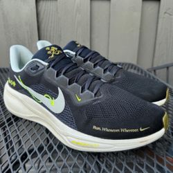  Nike Air Zoom Pegasus 41 "Whenever. Wherever" running shoes in men's size 12.5 in a black/sail/volt