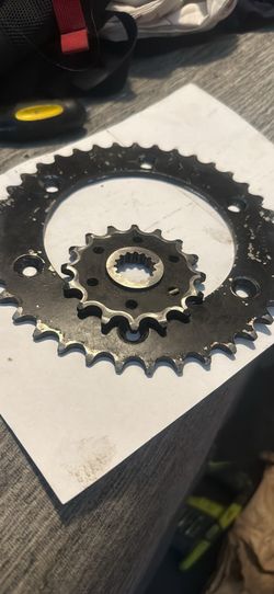 Sprockets front and rear