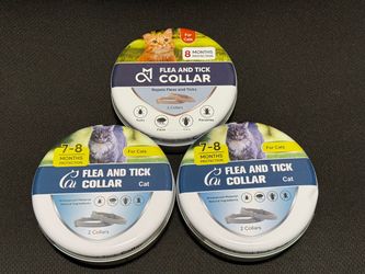 3 Packs Cat flea and tick collars